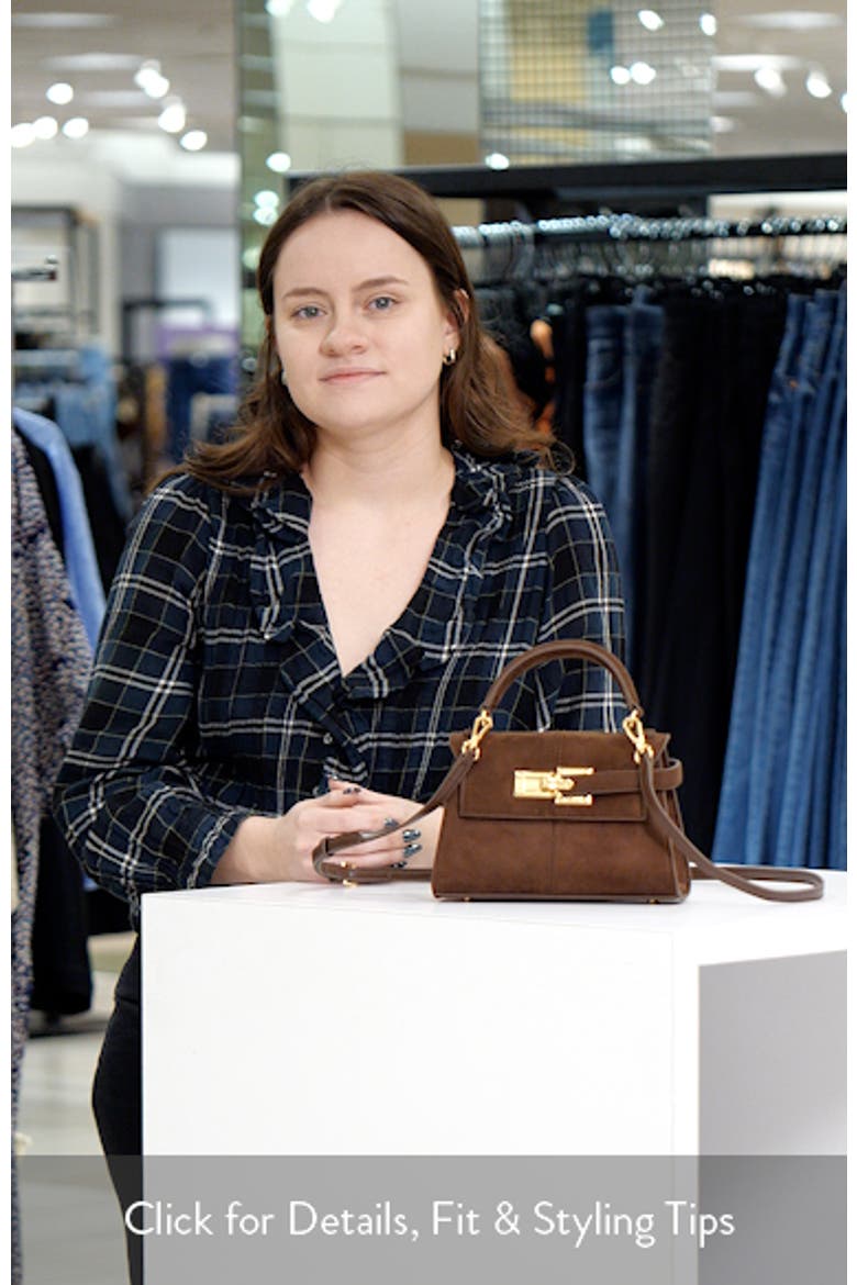 Elise Faux Suede Top Handle Bag video