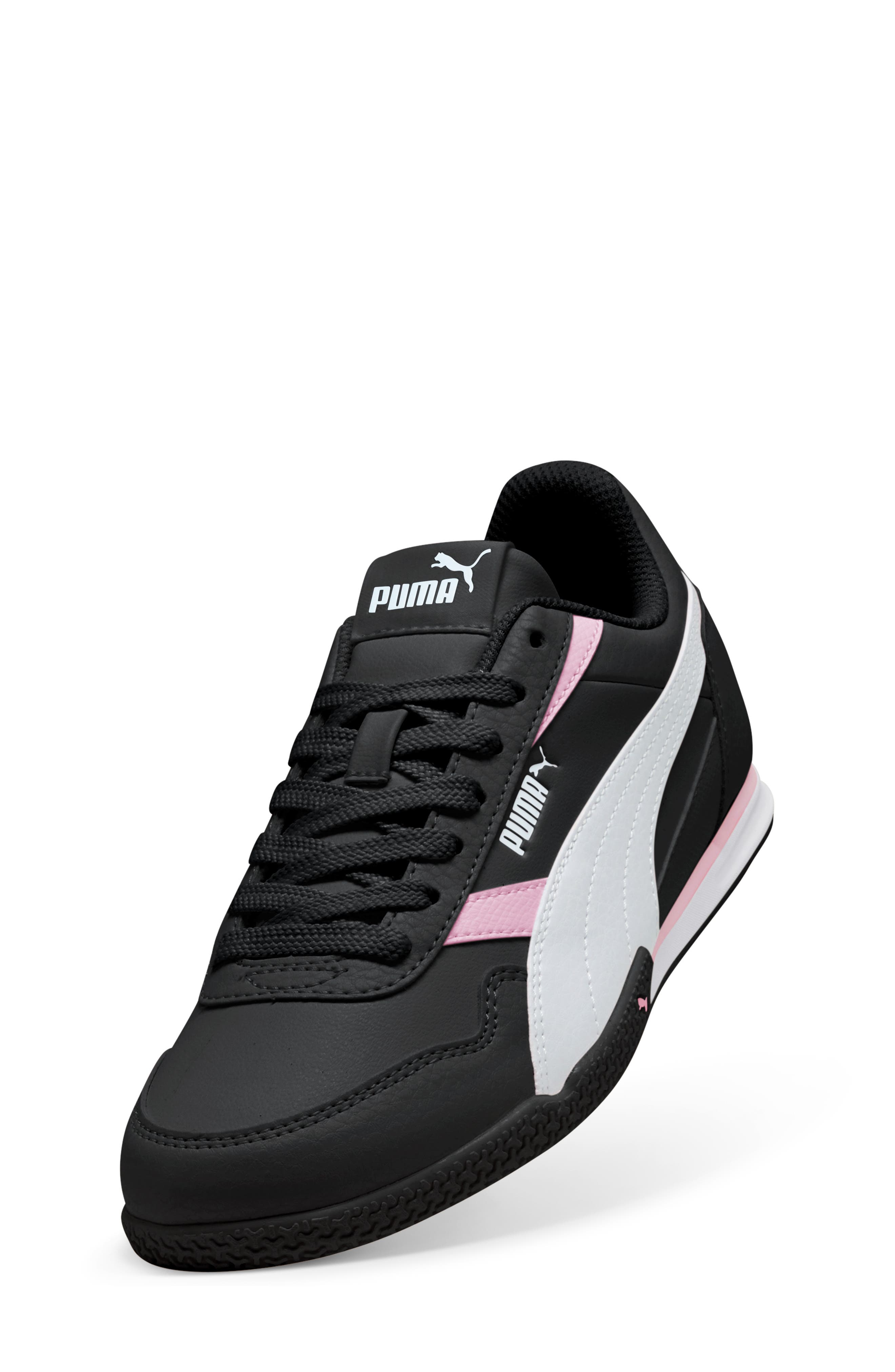 PUMA Kids' Bella Donna SL Sneaker, Alternate, color, Puma Black/ Puma White/ Pink