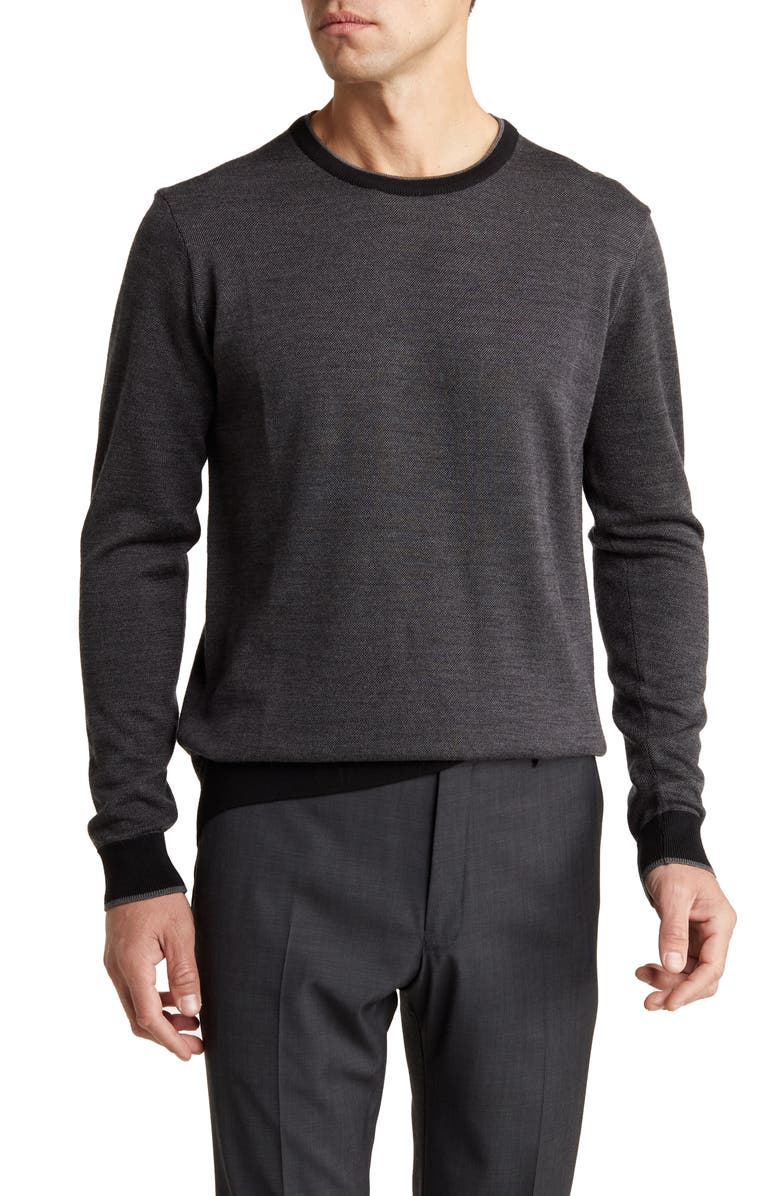 Jack Victor Merino Wool Crewneck Sweater, Main, color, 