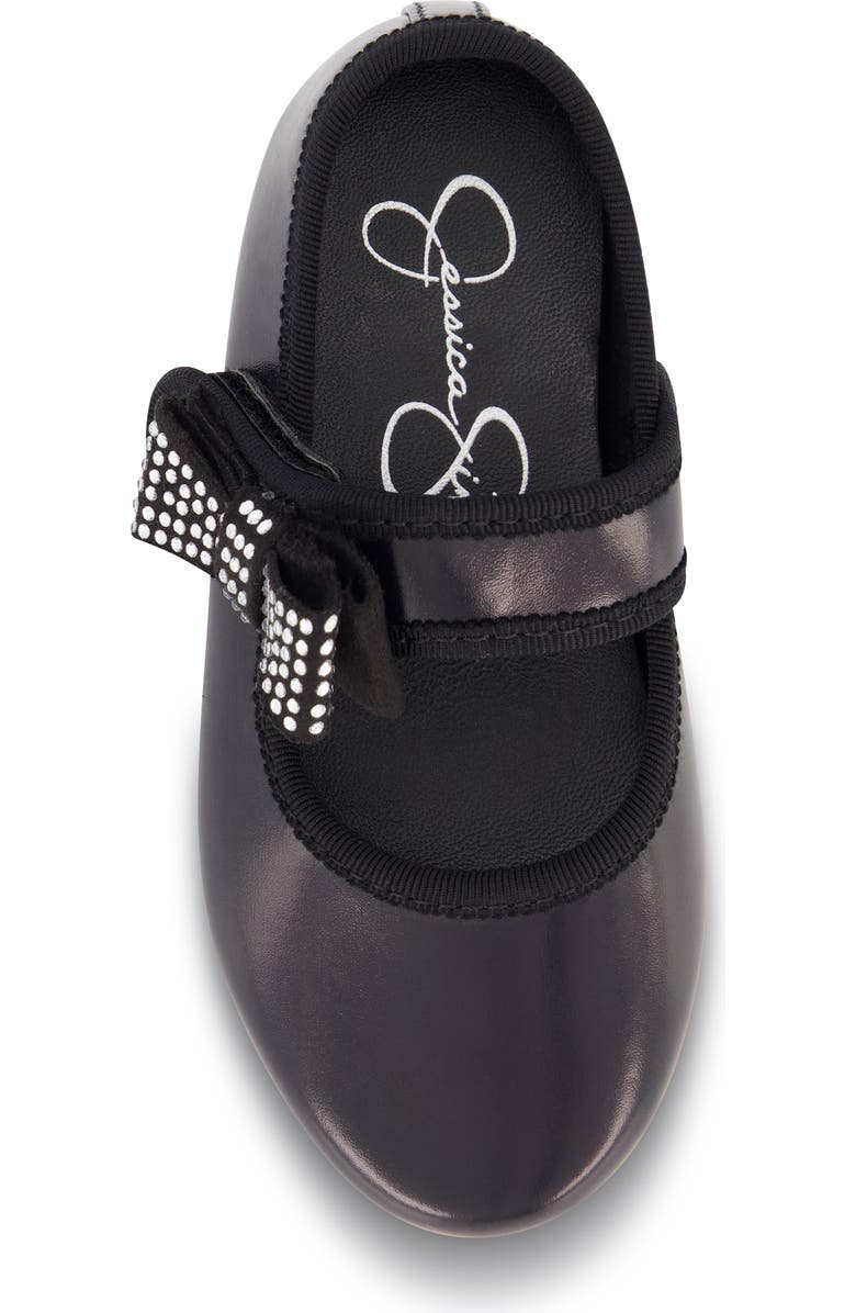 Jessica Simpson Kids' Amy Crystal Mary Jane Flat, Alternate, color, Black