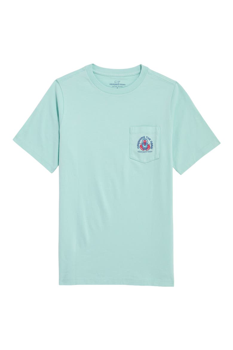 Kids' Crushing Lobster Pocket Graphic T-Shirt, Main, color, MANGROVE MINT