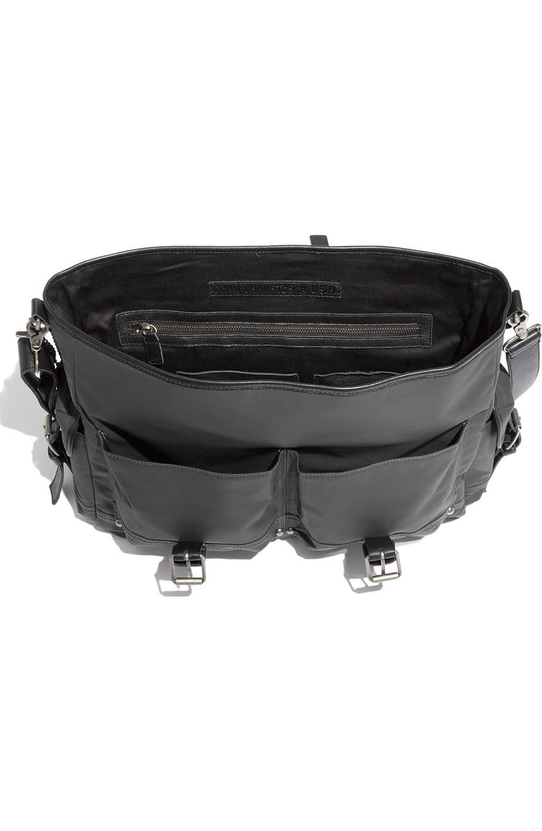 John Varvatos Star USA Coated Canvas Messenger Bag, Alternate, color,