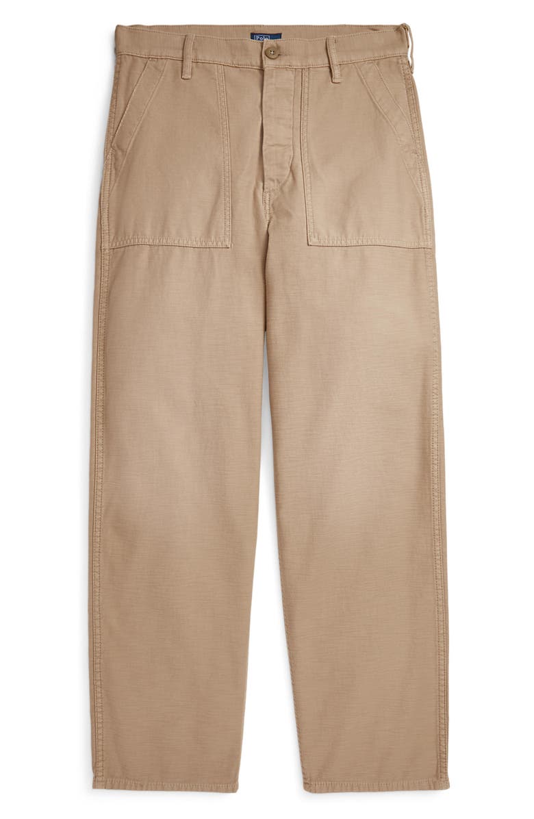 Polo Ralph Lauren Ricky Cotton Sateen Utility Pants, Alternate, color, Khaki