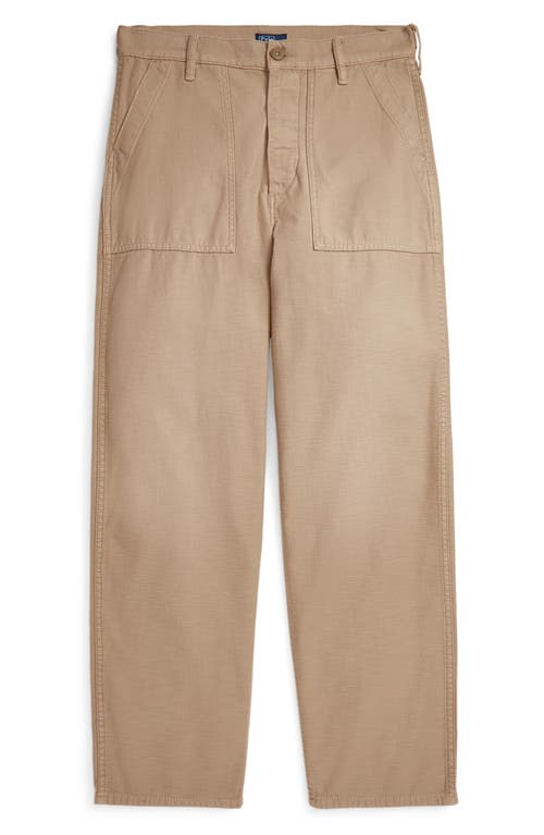 Polo Ralph Lauren Ricky Cotton Sateen Utility Pants In Brown