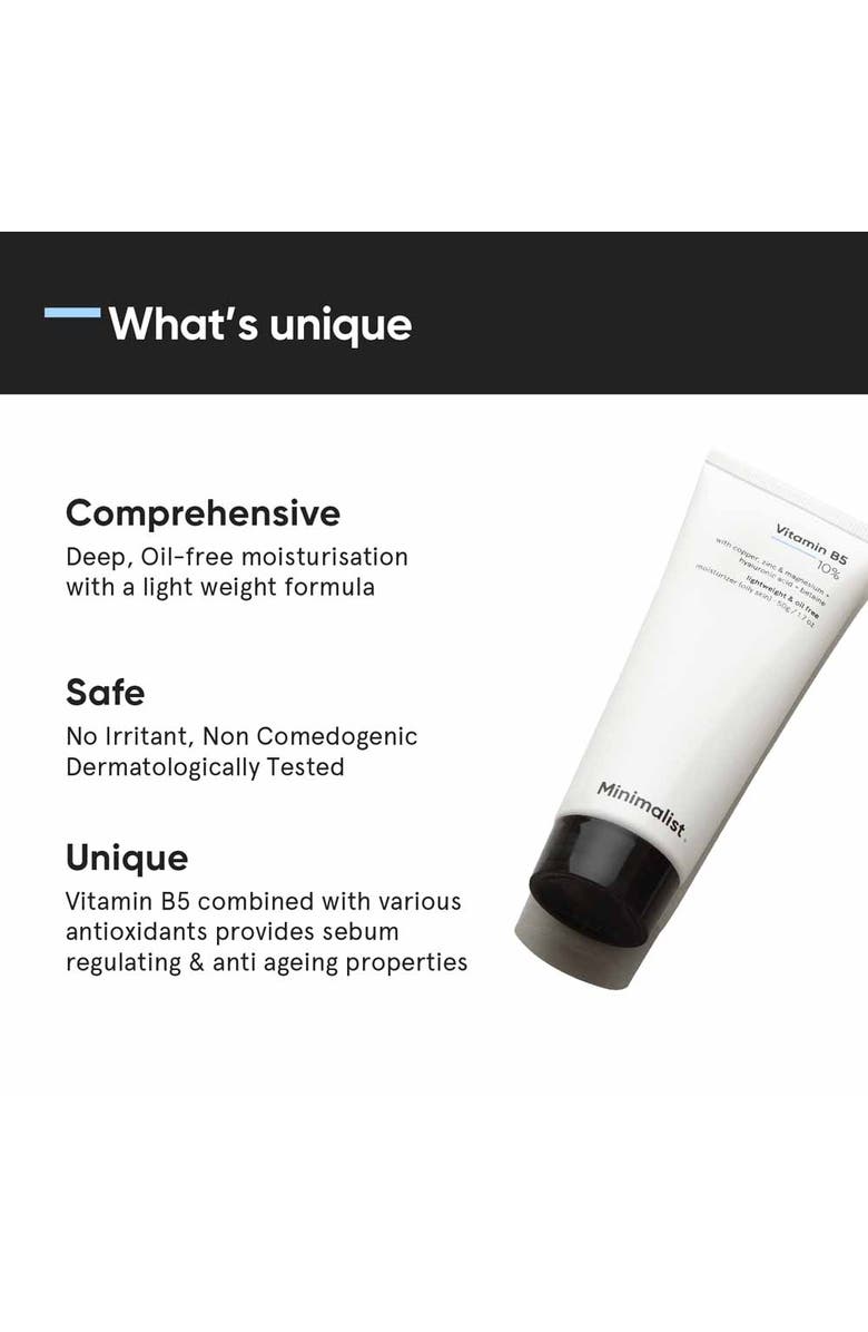 Minimalist Vitamin B5 10% Moisturizer, Alternate, color, 