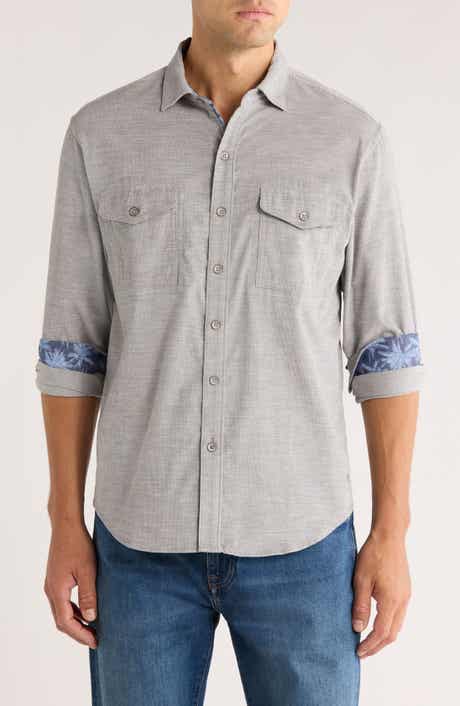 Tommy Bahama Coastline Cord Heather Bay Cotton Corduroy Button-Up Shirt