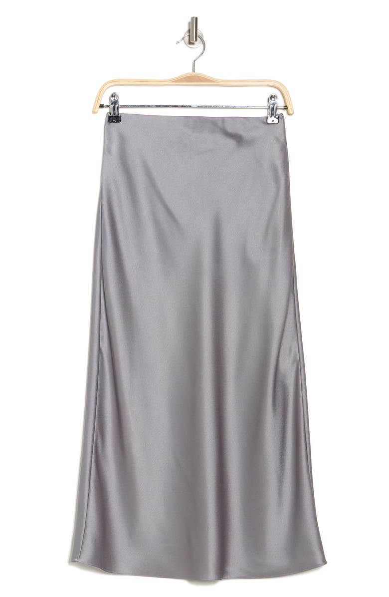 Alice + Olivia Maeve Bias Satin Midi Skirt, Alternate, color, 