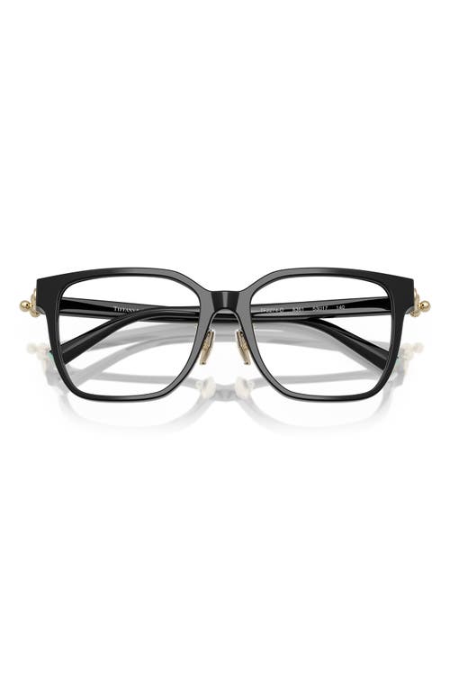 Tiffany & Co . 53mm Square Optical Glasses In Black