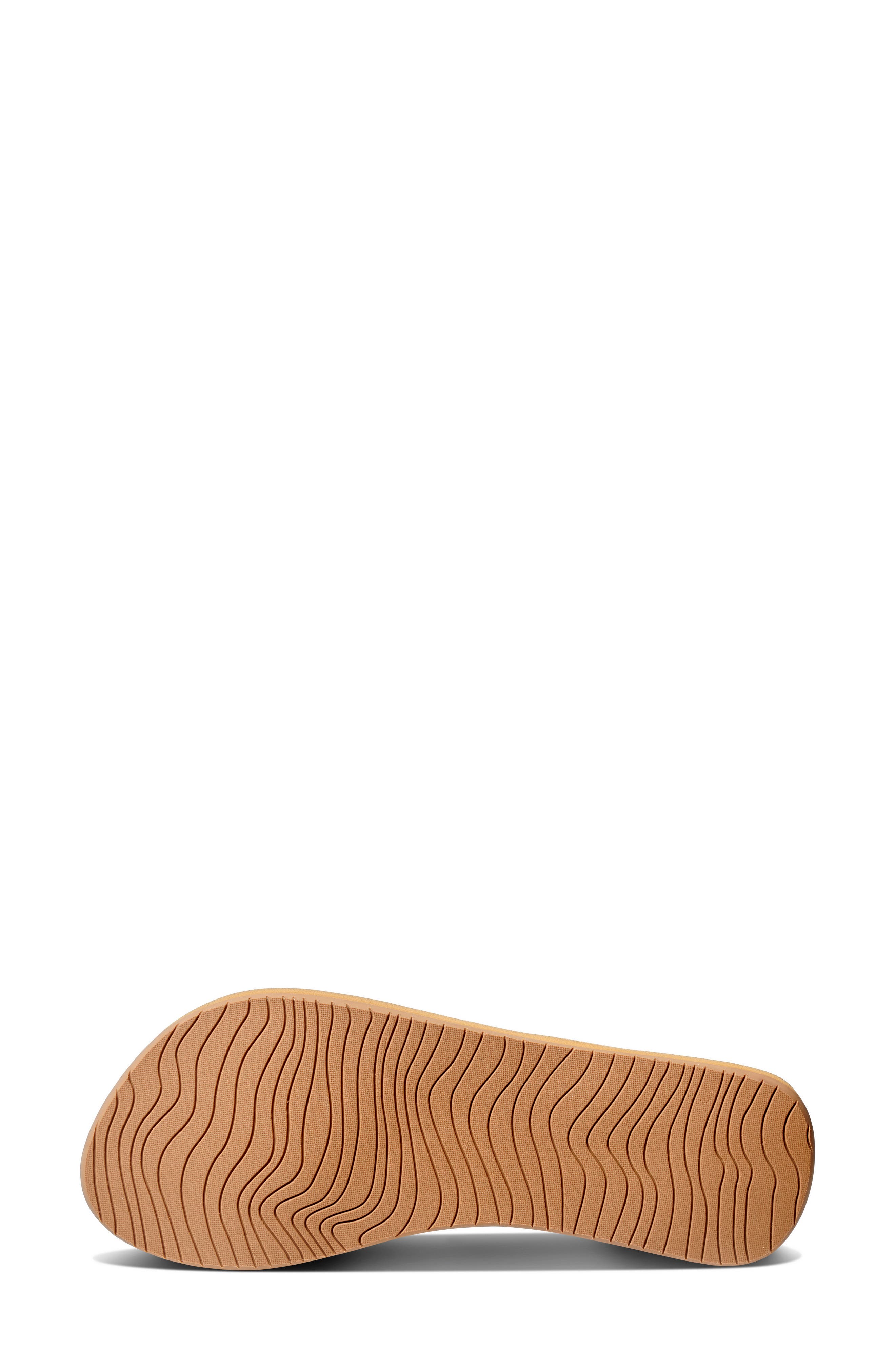 Reef Celine Scalloped Strap Flip-Flop Sandal, Alternate, color, Natural