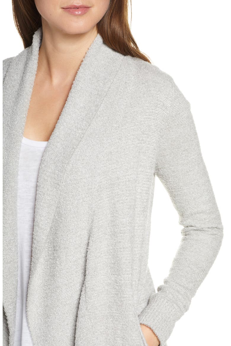 CozyChic Lite® Circle Cardigan, Alternate, color, HE PEWTER/ PEARL
