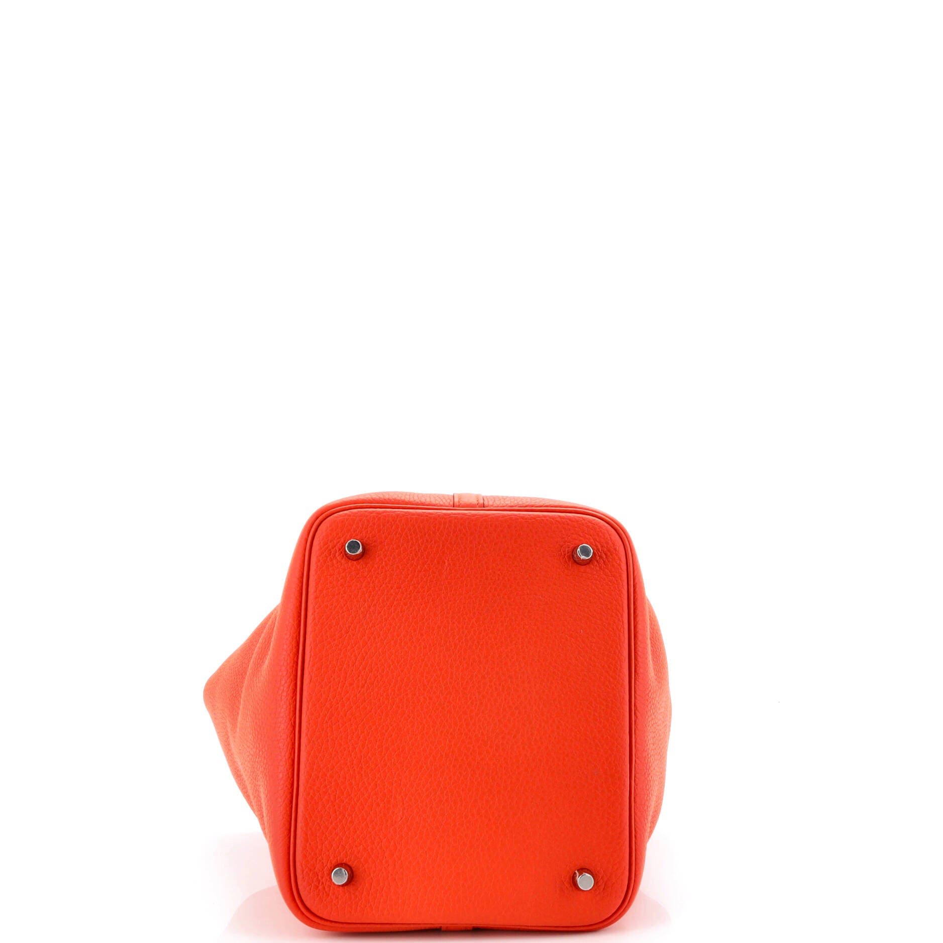 Pre-Owned Hermes Picotin Lock Bag Clemence MM, Alternate, color, Feu