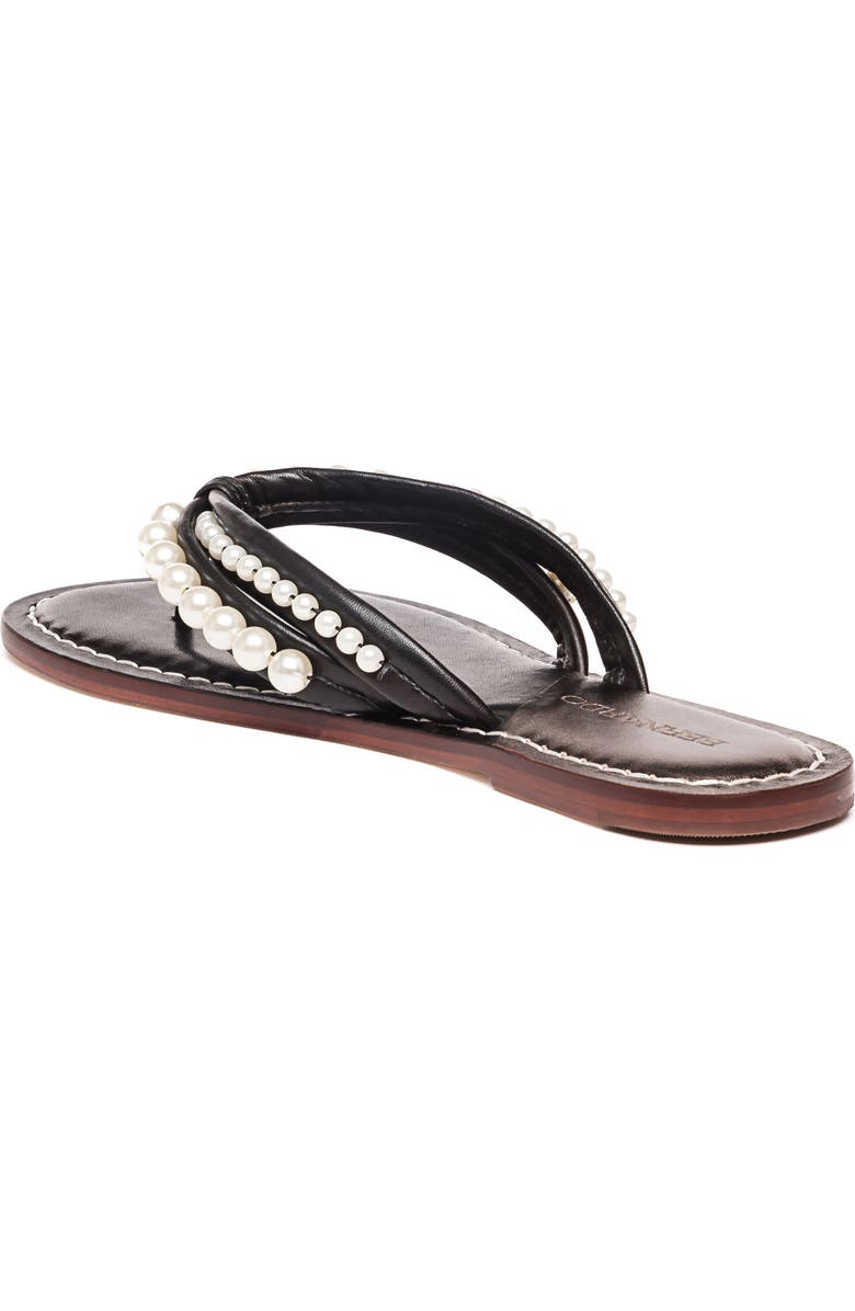 Bernardo Footwear Miami Imitation Pearl Flip Flop, Alternate, color,