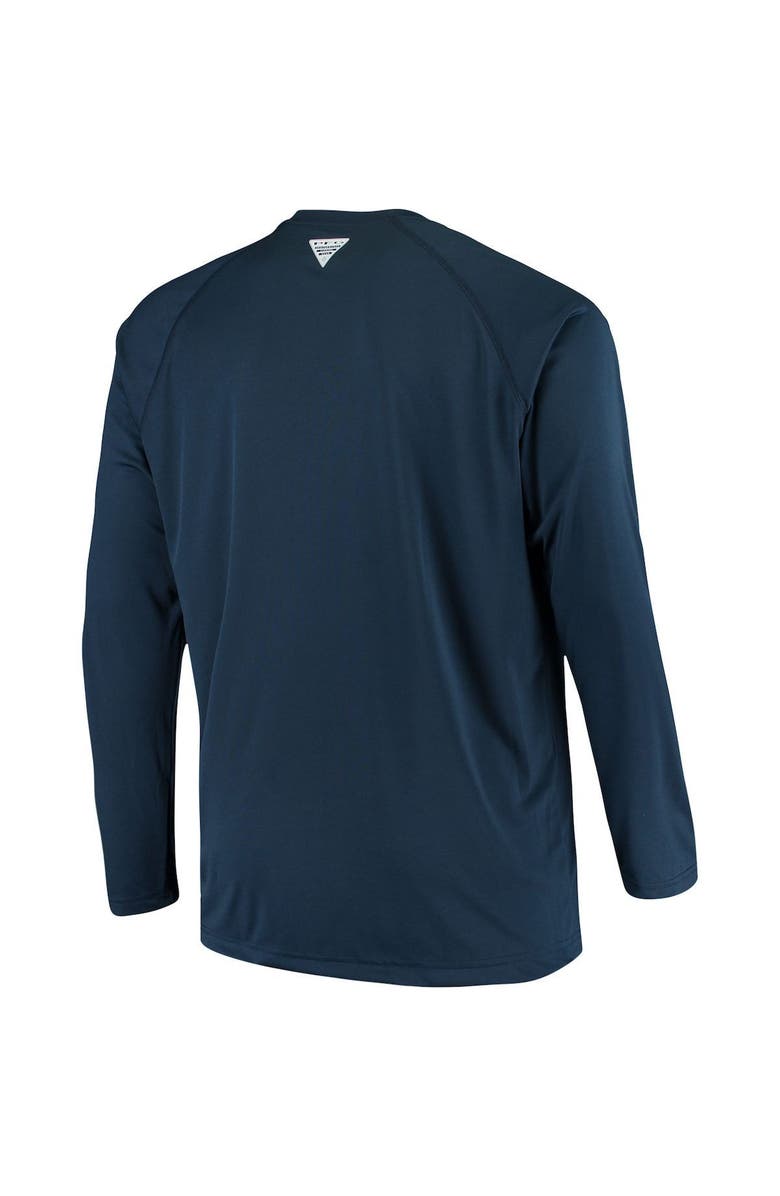Columbia Men's Columbia Navy Auburn Tigers Big & Tall Terminal Tackle Long Sleeve Omni-Shade T-Shirt, Alternate, color, Navy