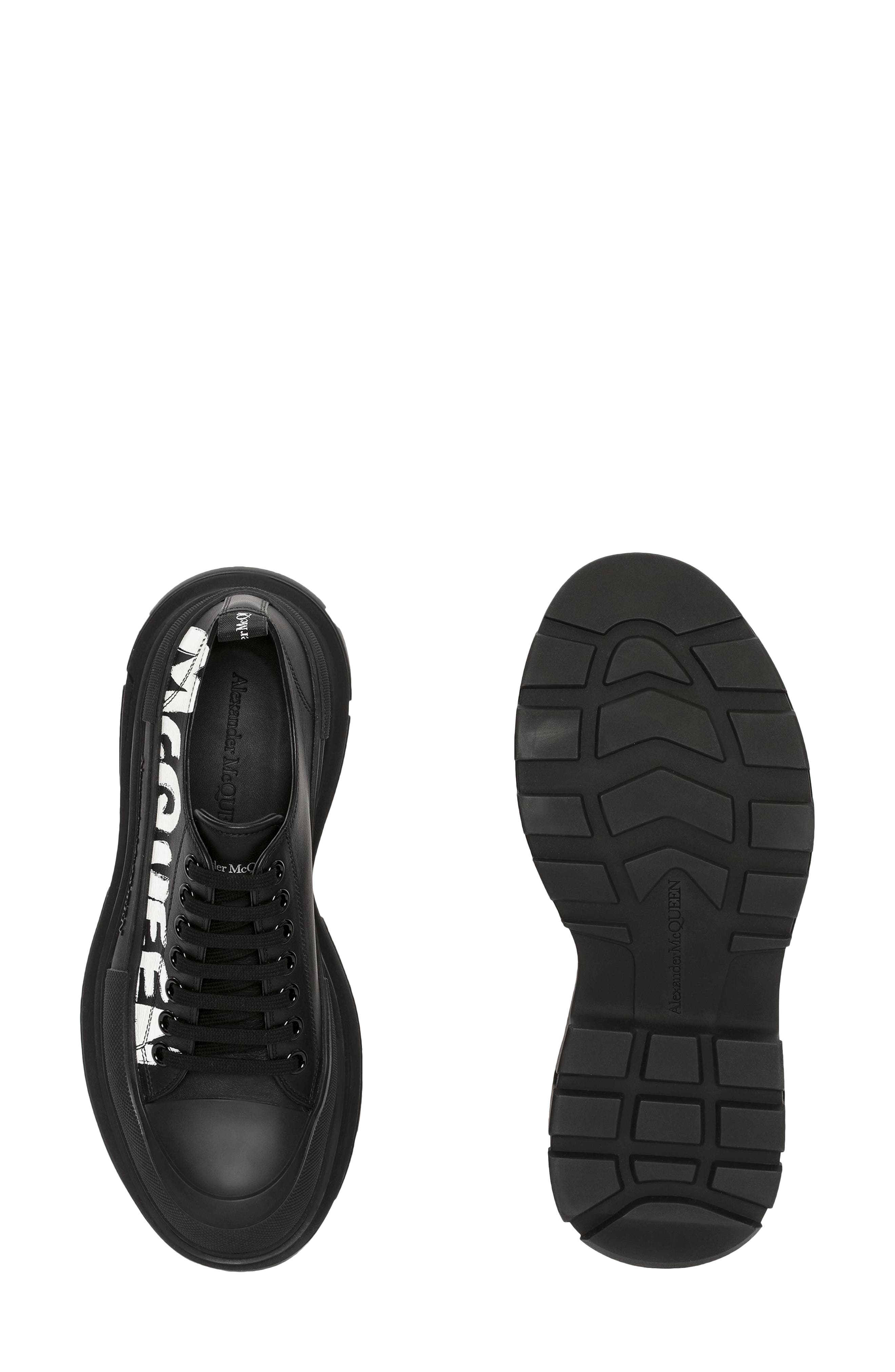 McQueen Tread Slick Graffiti Low Top Sneaker, Alternate, color, 