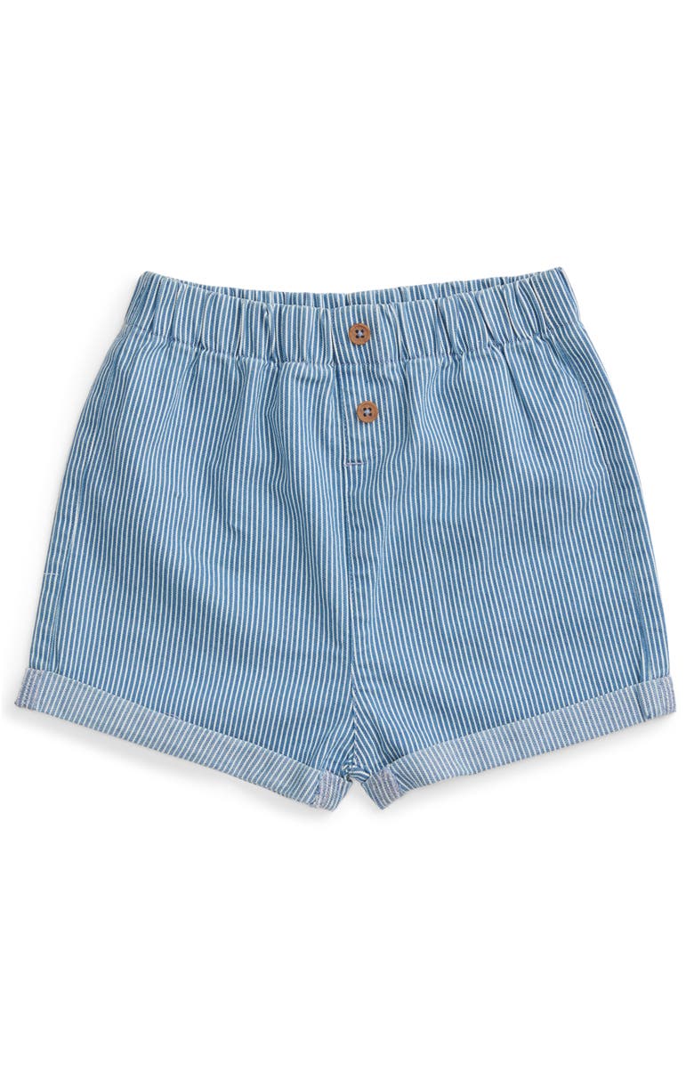 MORI Denim Shorts, Main, color, Stripe Denim