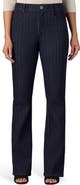 Wit & Wisdom Brittany Pinstriped High Waist Itty Bitty Bootcut Jeans