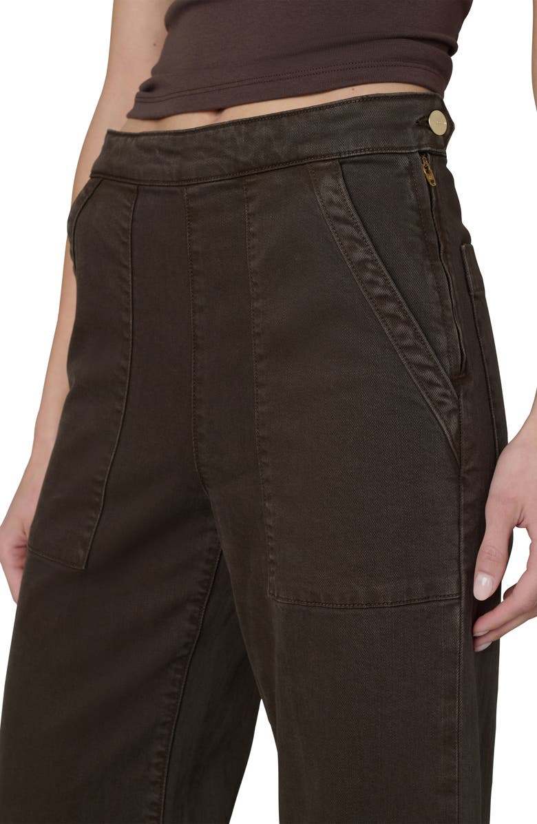Joe's The Side Zip High Waist Wide Leg Jeans, Alternate, color, Coffee Bean