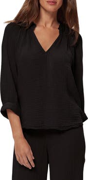 Michael Stars Kali Ruffle Neck Top