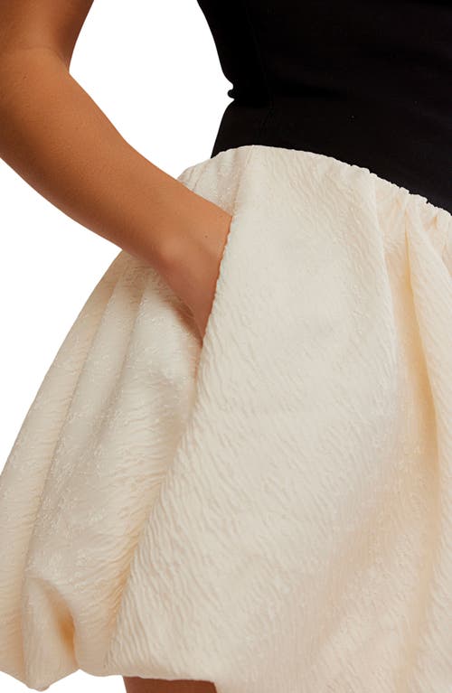 Free People Tinsel Kiss Bubble Hem Halter Minidress In Multi