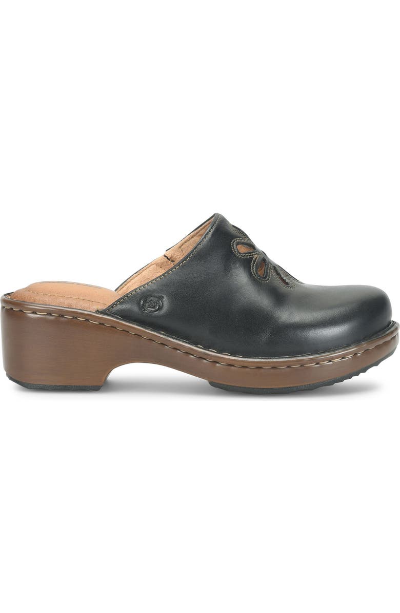 Børn Torry Clog, Alternate, color, Black Leather