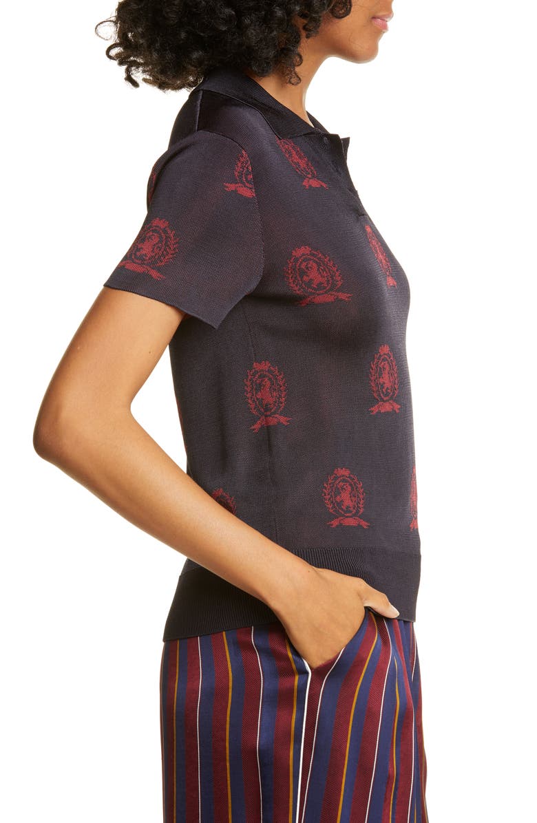Hilfiger Collection Crest Jacquard Polo, Alternate, color, 