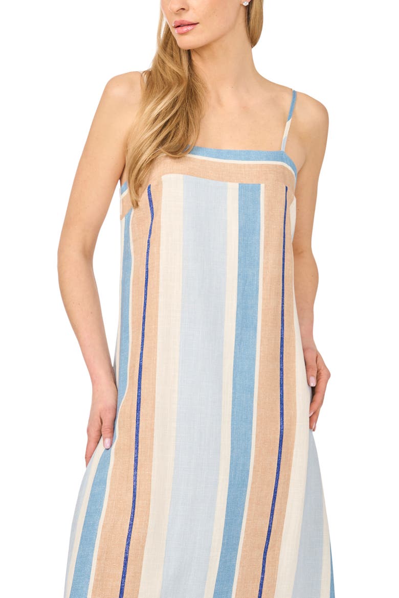 Vertical Stripe Maxi Dress, Alternate, color, AIRY BLUE