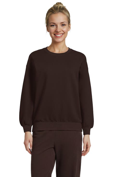 Serious Sweats Relaxed Long Sleeve Crew Neck Sweatshirt - Set Top