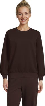 Lands' End Serious Sweats Relaxed Long Sleeve Crew Neck Sweatshirt - Set Top