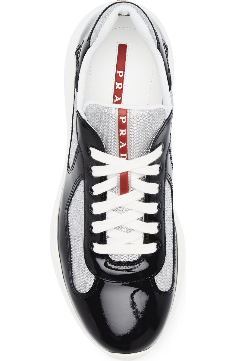 Prada America's Cup Sneaker, Alternate, color, Nero/ Argento