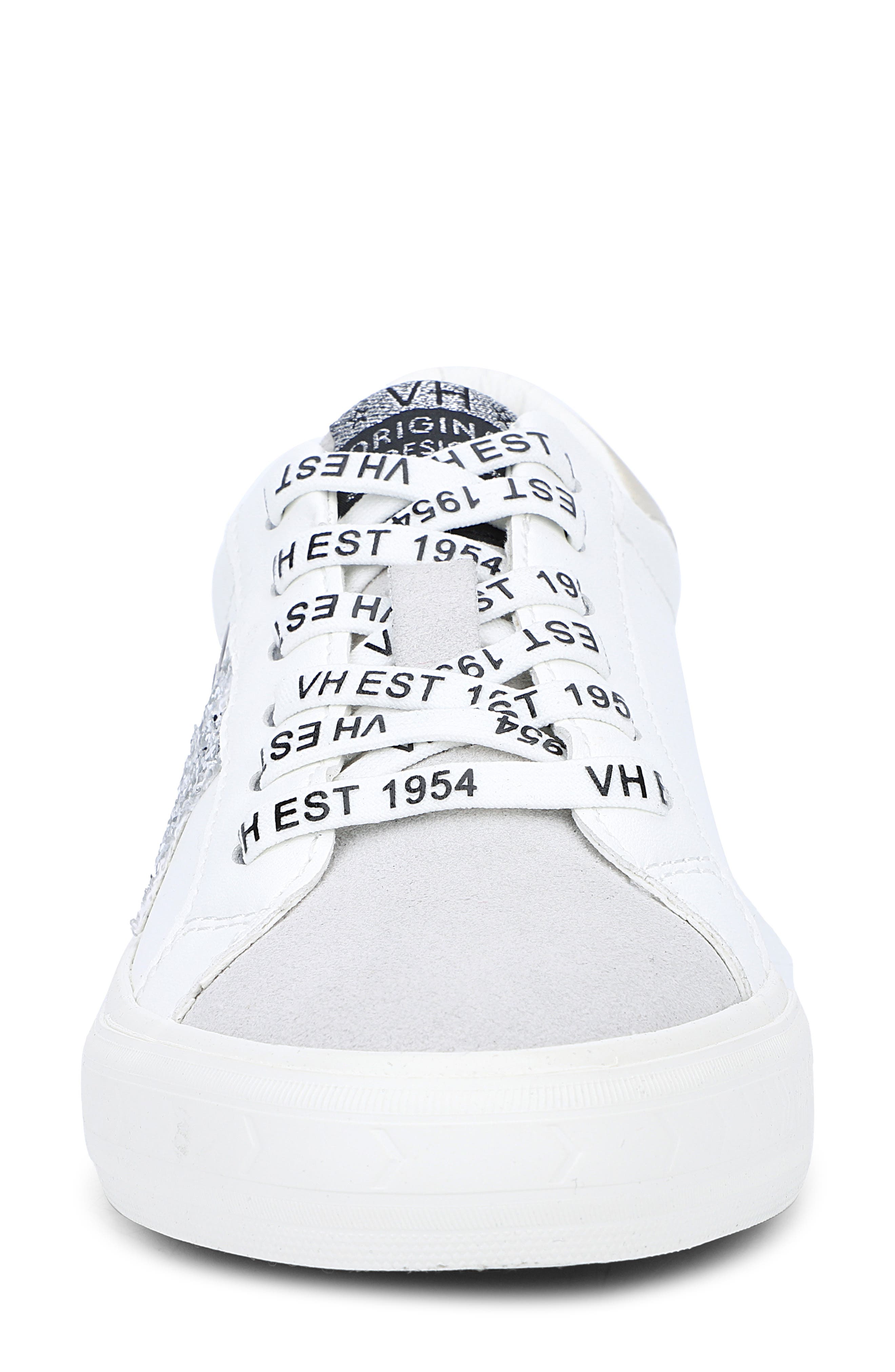 Grande Low Lace Up Sneaker, Alternate, color, WHITE/ SILVER/ GOLD