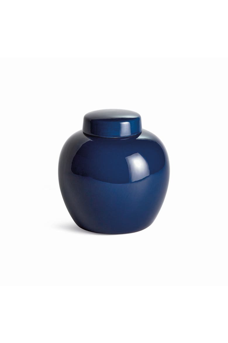 Koa Navy Lidded Jar, Main, color, Blue