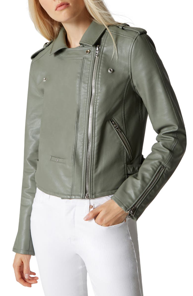 BLANKNYC Faux Leather Moto Jacket, Alternate, color, 
