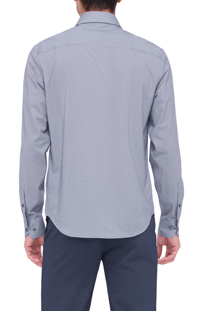 Bugatchi James OoohCotton<sup
®</sup
Microcheck Button-Up Shirt, Alternate, color, Camel