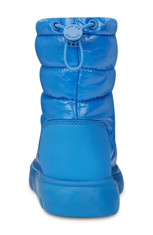 Hunter Kids' Cuddle Lug Sole Insulated Waterproof Snow Boot In Blue