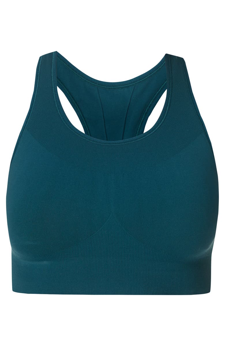 Sweaty Betty Stamina Seamless Sports Bra, Alternate, color, Deep Green