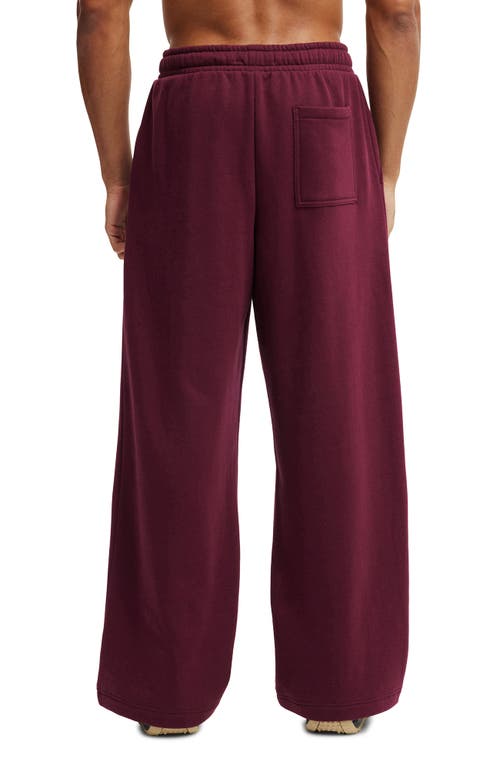 Cotton On Super Baggy Track Pant In Red