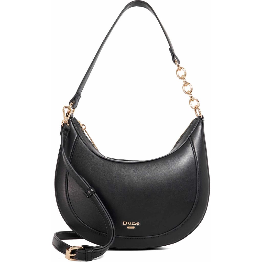 Dune London Diversions Faux Leather Shoulder Bag In Black