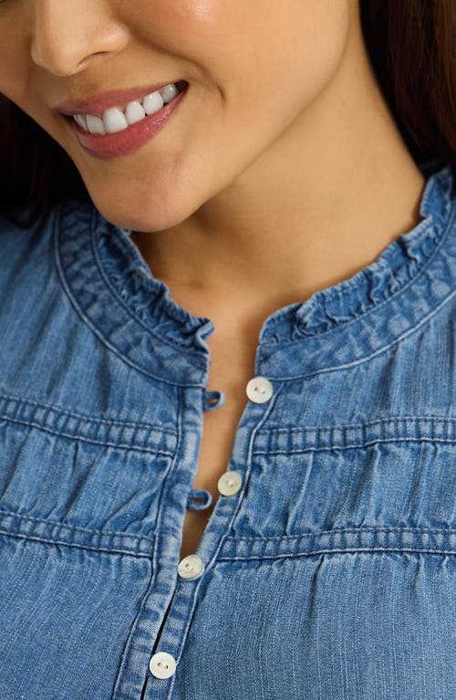 Tommy Bahama Chambray O Lei Sleeveless Top