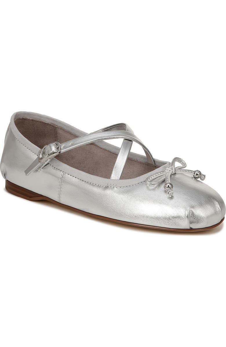 Circus NY by Sam Edelman Zuri Ballet Flat, Main, color, Silver