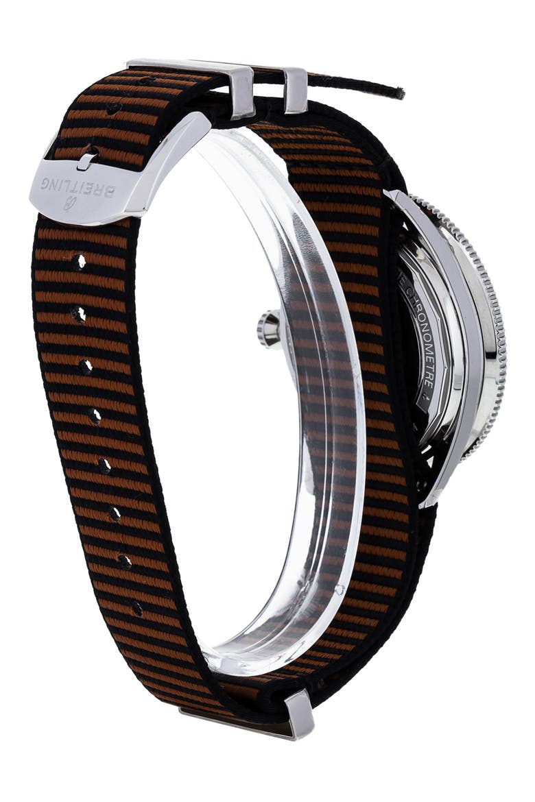 Breitling Preowned SuperOcean Heritage 57 Fabric Strap Watch, 42mm, Alternate, color, BRONZE
