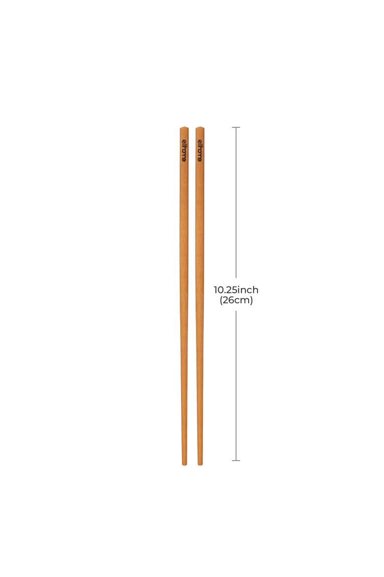 Premium Wood Fiber Chopsticks - 10-pairs, Alternate, color, Natural