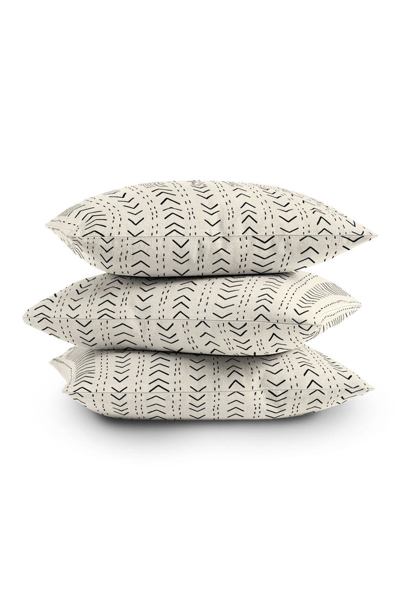 Iveta Mudcloth Throw Pillow, Alternate, color, BEIGE