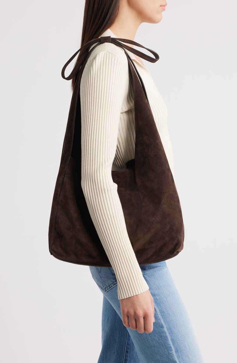 Reformation Medium Vittoria Leather Tote, Alternate, color, Boss Suede