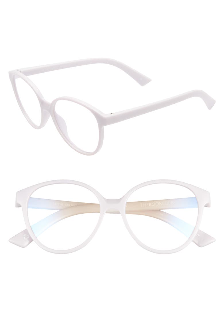 Al the Chemist 52mm Blue Light Blocking Reading Glasses, Main, color, LILAC
