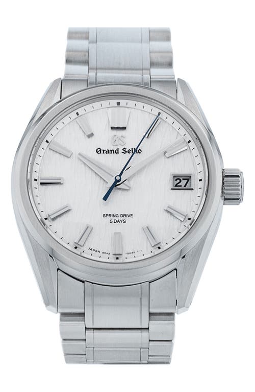 Watchfinder & Co. 2024 Grand Seiko Slga009 Automatic Bracelet Watch, 40mm In Silver