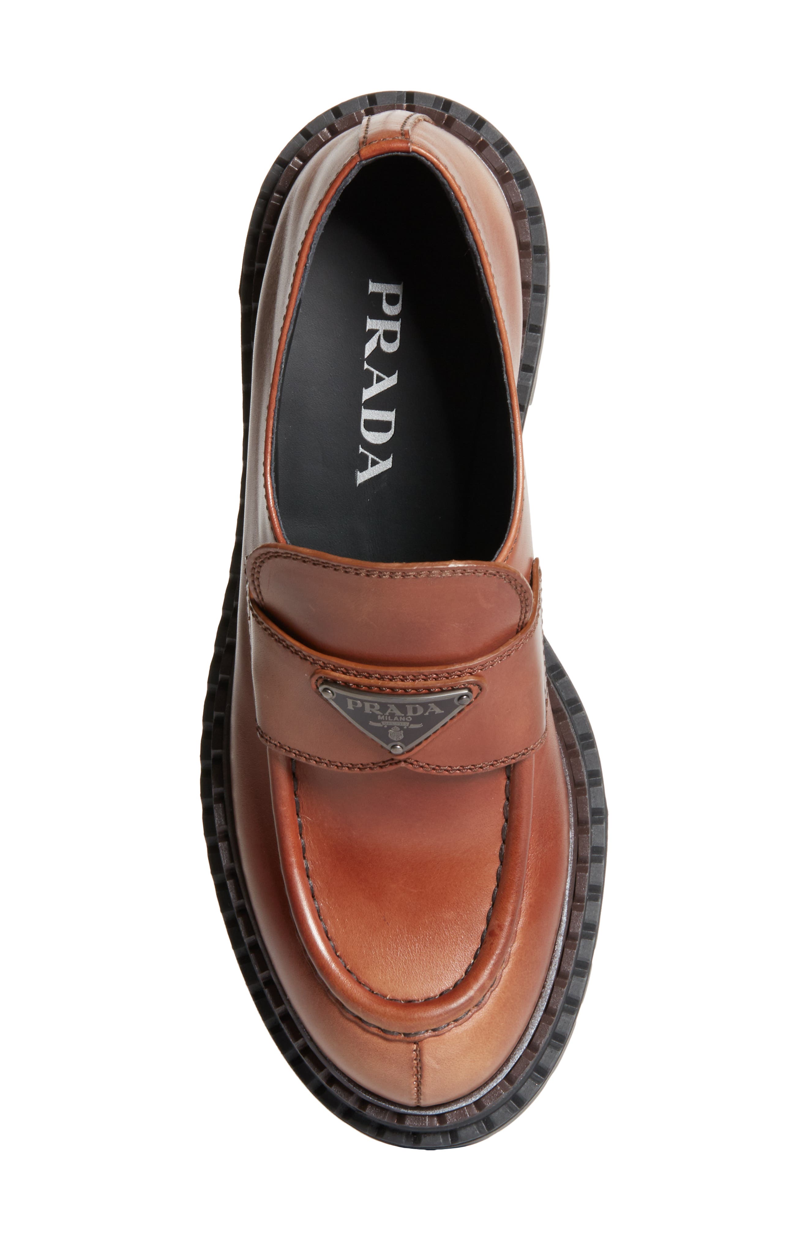 Double Chocolate Platform Loafer, Alternate, color, COGNAC