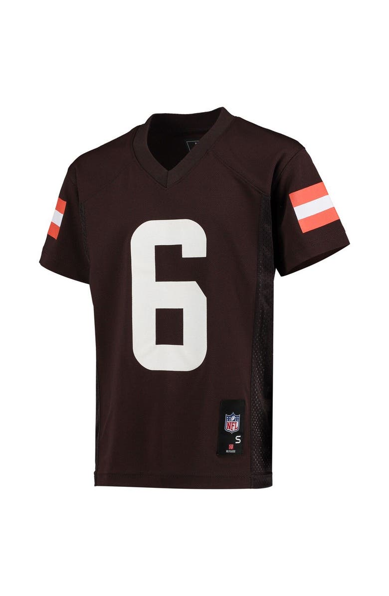 Outerstuff Youth Baker Mayfield Brown Cleveland Browns Replica Player Jersey, Alternate, color, 