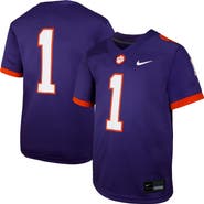 Nike Youth Nike #1 Purple Clemson Tigers Untouchable Replica Game Jersey