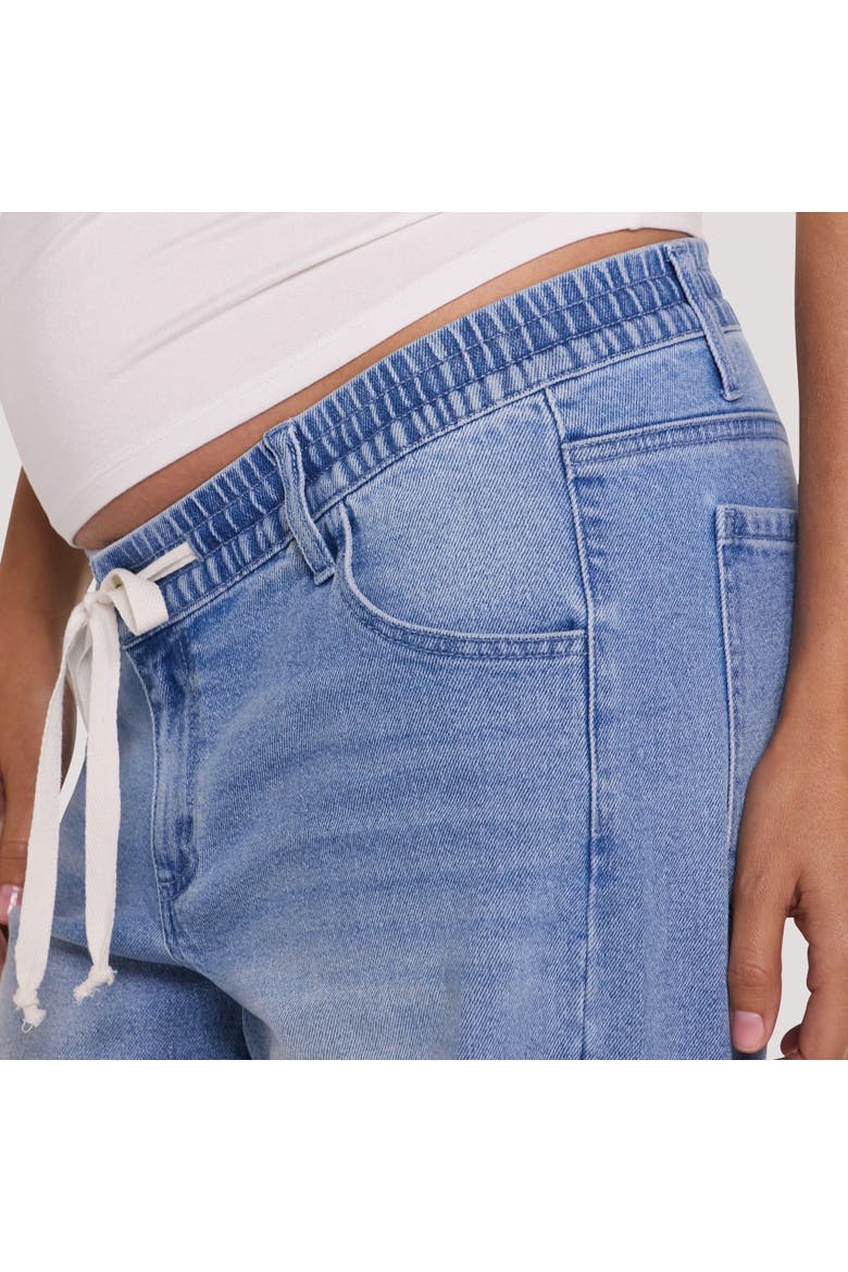 Drawstring Pull On Barrel Jean, Alternate, color, Moni Wash