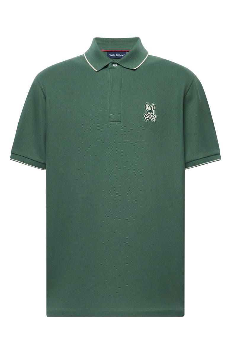 Psycho Bunny Marlon Tipped Pima Cotton Piqué Polo, Alternate, color, 
